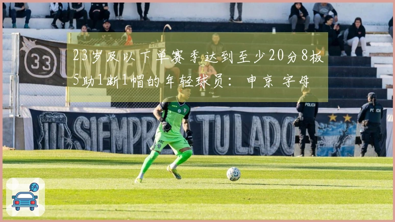 23岁及以下单赛季达到至少20分8板5助1断1帽的年轻球员：申京 字母 狼王